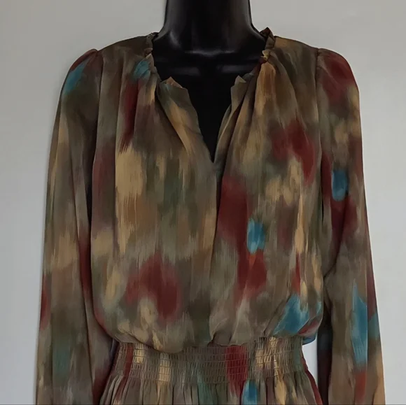 Lola Grace Long Sleeve Multicolor Ruffle Dress - Picture 5 of 9